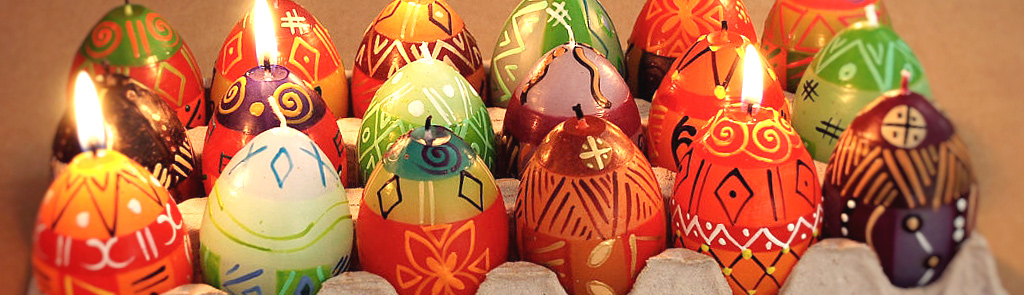 Osterkerzen Eier