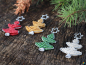 Preview: Anhänger TANNENBAUM 8 cm rot