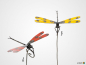 Preview: Gartenstecker LIBELLE Metall 80 cm