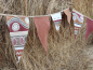 Preview: Wimpelkette Girlande MALI SIENNA handbemalt