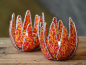 Preview: Teelichhalter PROTEA 10 cm rot-orange