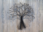Preview: Wanddeko BAOBAB Baum Metall 45 cm