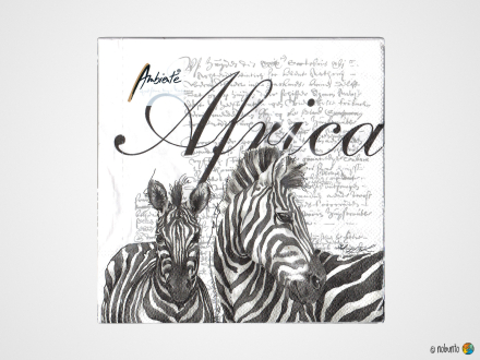 Servietten AFRICA WHITE