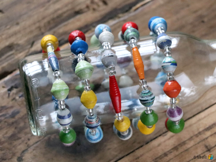 Preview: Armband AFRICA Papier bunt