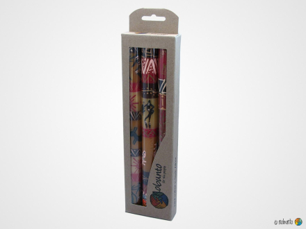 DAMISI Geschenkbox 3 x Stabkerze