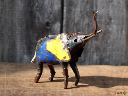 Deko-Objekt ELEFANT Metall 15 cm