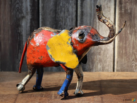 Deko-Objekt ELEFANT Metall 30 cm
