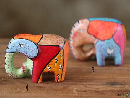 Elefant TSAVO Grafik 6 cm