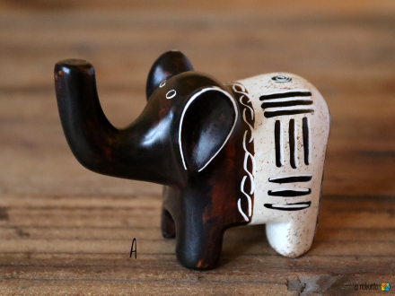 Elefant GLÜCK natur 6 cm