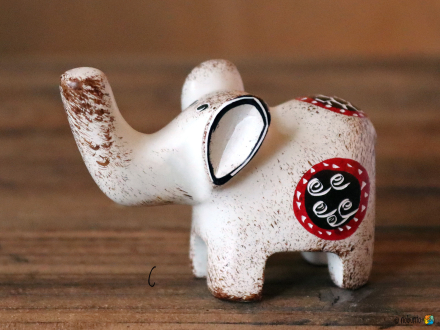 Elefant GLÜCK natur 6 cm