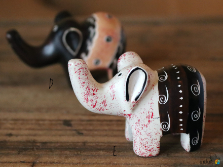 Elefant GLÜCK natur 6 cm