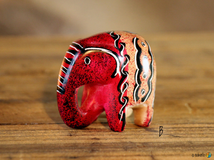 Elefant TSAVO natur 6 cm