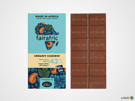 fairafric Bio Vegane Helle mit Cashew 42 % (80 g)