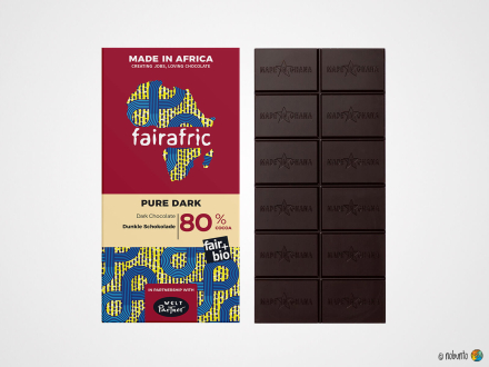 fairafric Bio Zartbitter-Schokolade 80 % (80 g)