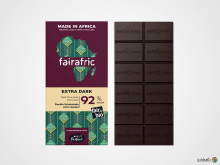 fairafric Bio Zartbitter-Schokolade 92 % (80 g)