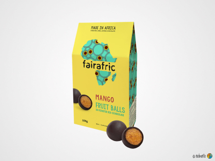 fairafric Bio Fruit Balls - Mango mit Zartbitter 70 % (100 g)