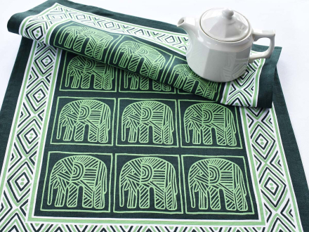 Geschirrtuch ELEPHANT grün