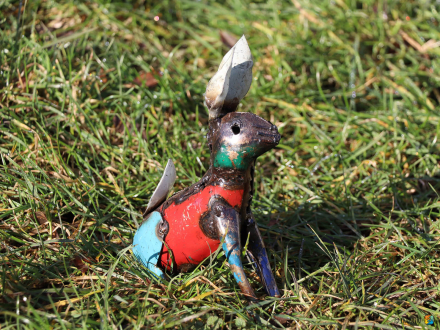 Deko-Objekt RABBIT Hase Metall 20 cm