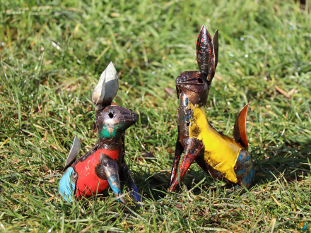 Deko-Objekt RABBIT Hase Metall 23 cm