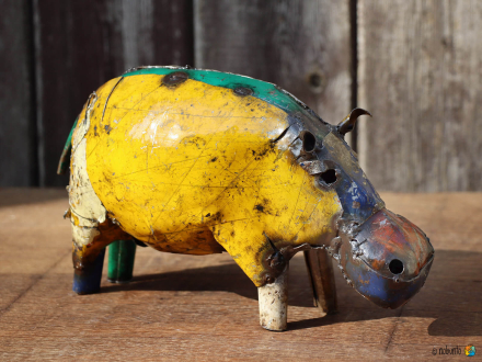 Deko-Objekt HIPPO Metall 28 cm