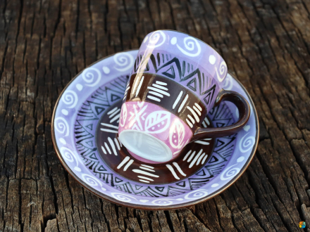 Preview: KABISA Espressotasse mit Unterteller