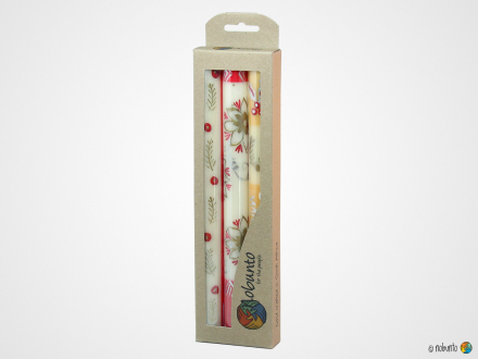 KIMETA Geschenkbox 3 x Stabkerze