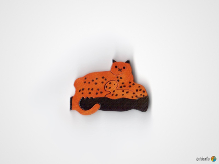 Mini-Holzpuzzle LEOPARD