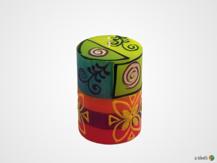 MATUKO Geschenkbox 3 x Stumpenkerze
