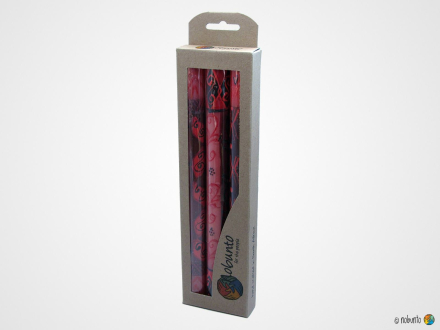 NABILA Geschenkbox 3 x Stabkerze