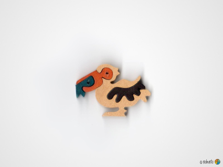 Mini-Holzpuzzle PELIKAN