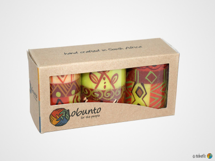 PENZIMA Geschenkbox 3 x Stumpenkerze