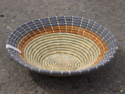 Preview: Schale WOMENCRAFT natur-grau 27 cm