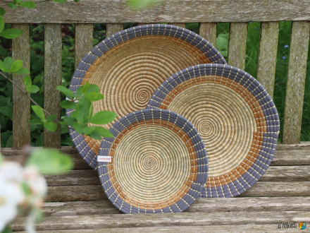 Schale WOMENCRAFT natur-grau 27 cm