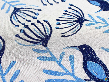 Tischdecke PINCUSHION TRELLIS blau 150 x 200 cm