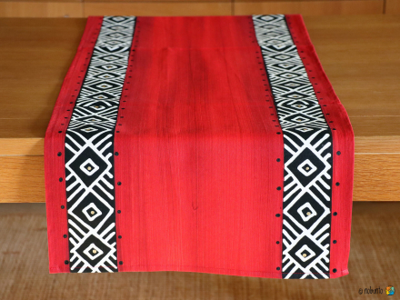 Tischläufer GEOMETRIC rot