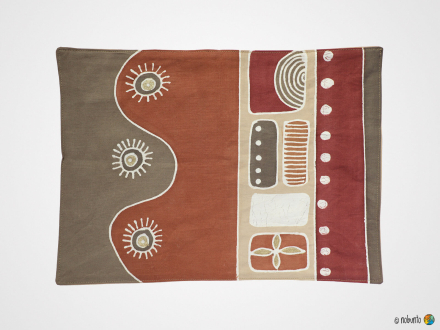 Tischset MALI SIENNA handbemalt