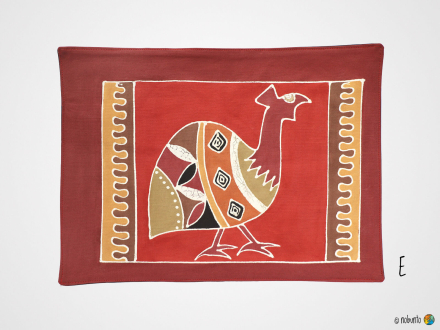 Tischset SAFARI BUSHWAYS handbemalt