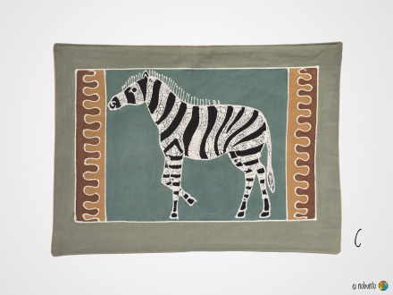 Tischset SAFARI EARTH handbemalt
