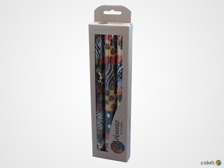 UZIMA Geschenkbox 3 x Stabkerze