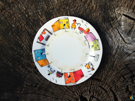 VILLAGE LIFE Teller Ø ca. 21 cm