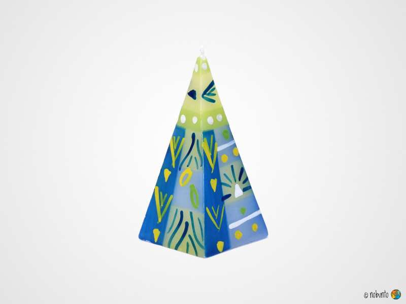 IHLOBO Pyramidenkerze 5 x 12 cm