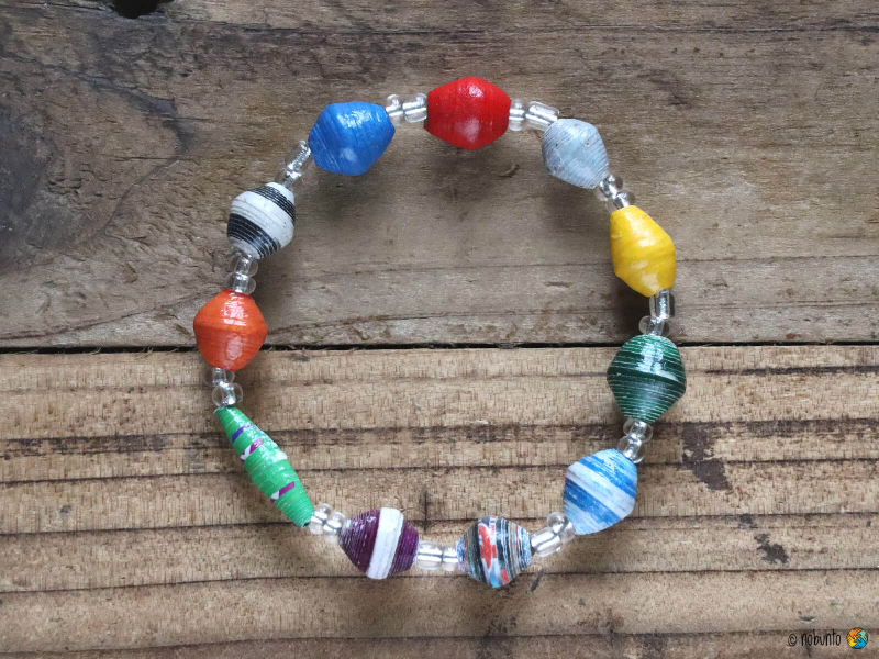 Armband AFRICA Papier bunt