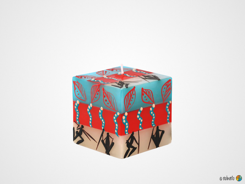 ASILI Würfelkerze 7 x 7 cm