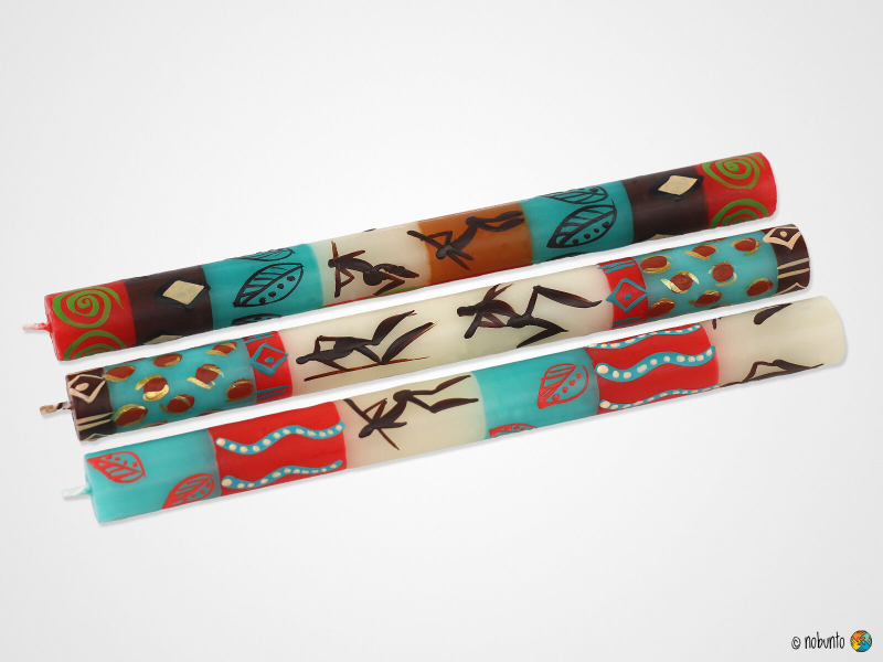 ASILI Geschenkbox 3 x Stabkerze