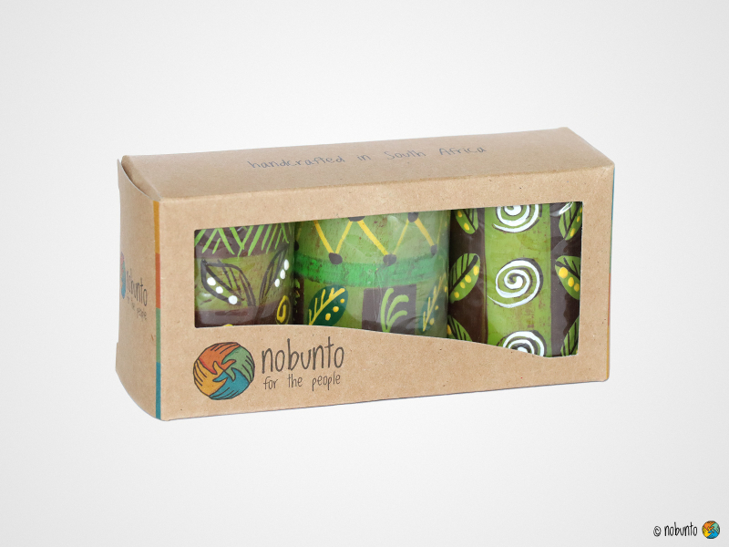 BABA Geschenkbox 3 x Stumpenkerze