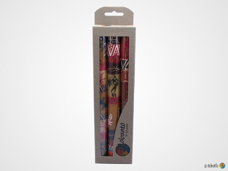DAMISI Geschenkbox 3 x Stabkerze
