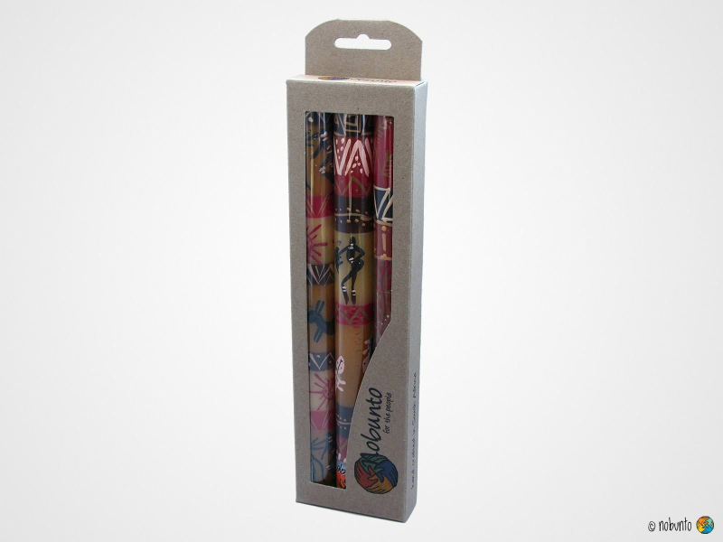 DAMISI Geschenkbox 3 x Stabkerze