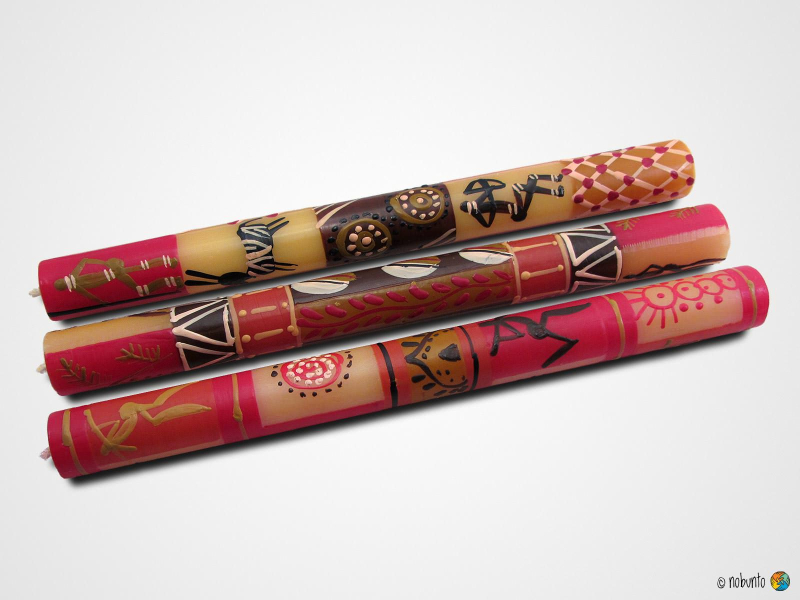 DAMISI Geschenkbox 3 x Stabkerze