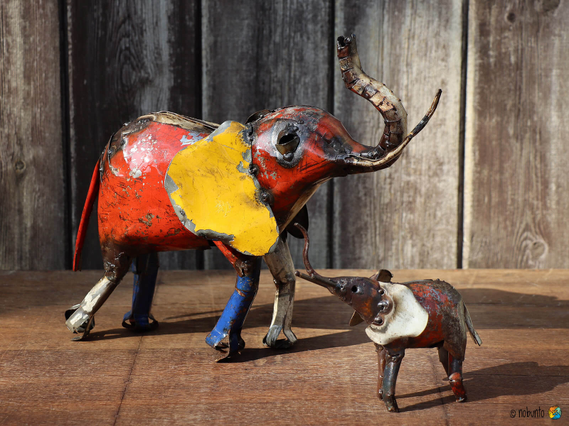 Deko-Objekt ELEFANT Metall 30 cm