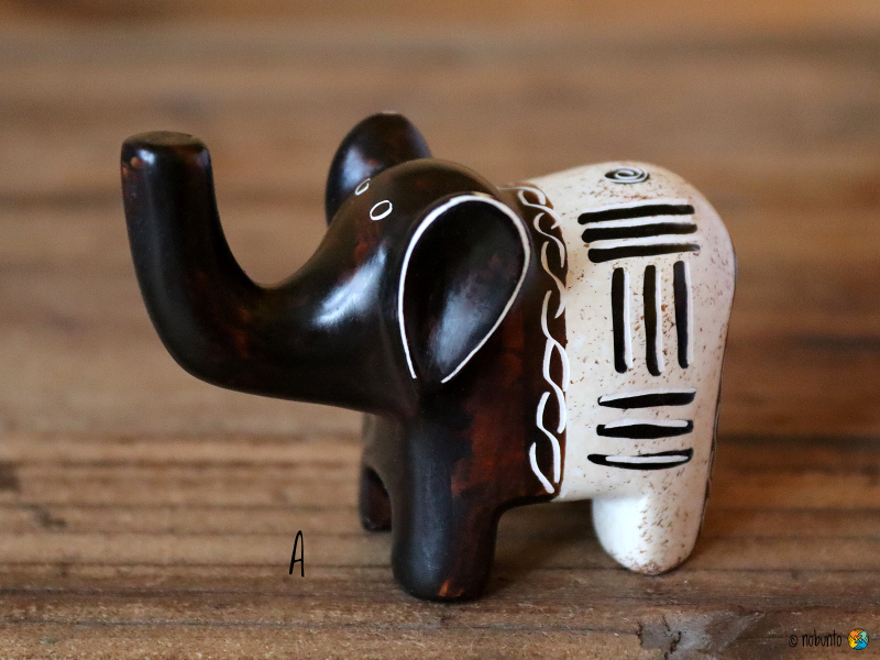 Elefant GLÜCK natur 6 cm